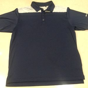 Champion Omni-Wick Men's Navy and Light Gray Polo Shirt Large